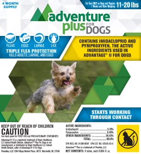 Adventure Plus For Dogs 4 pack 11-20 lb