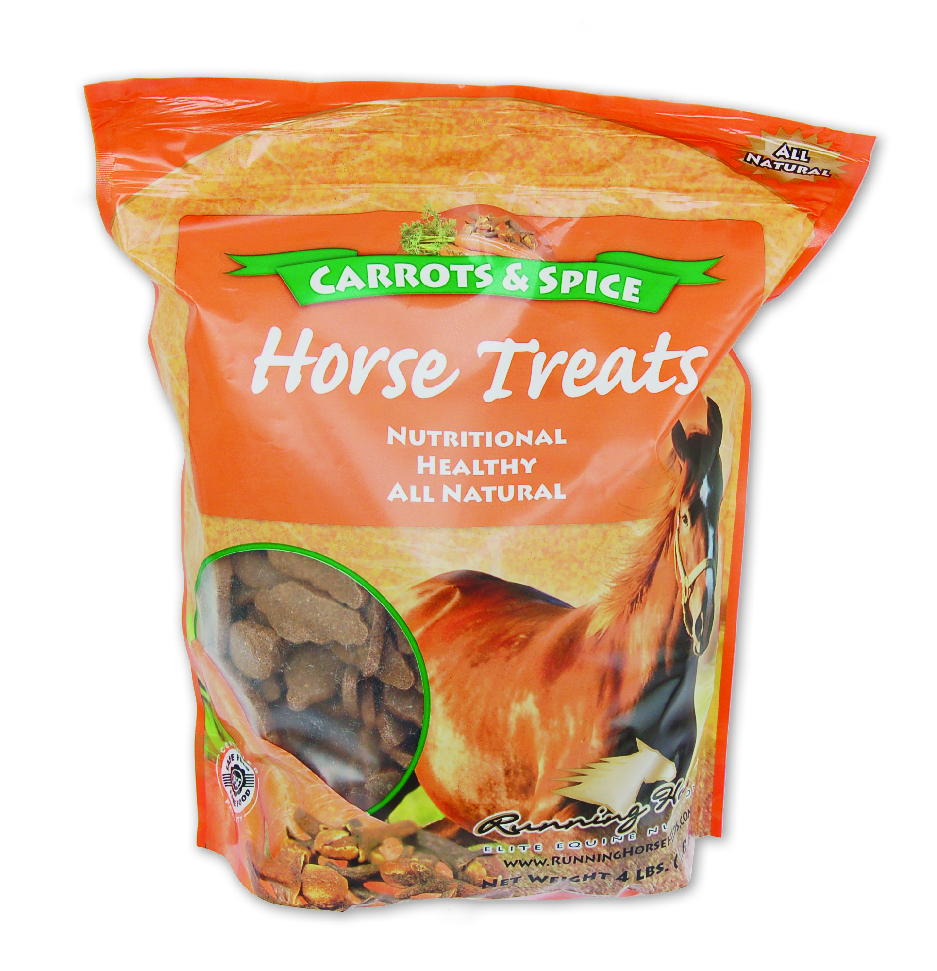 Running Horse Carrots & Spice Treats 4 lb.