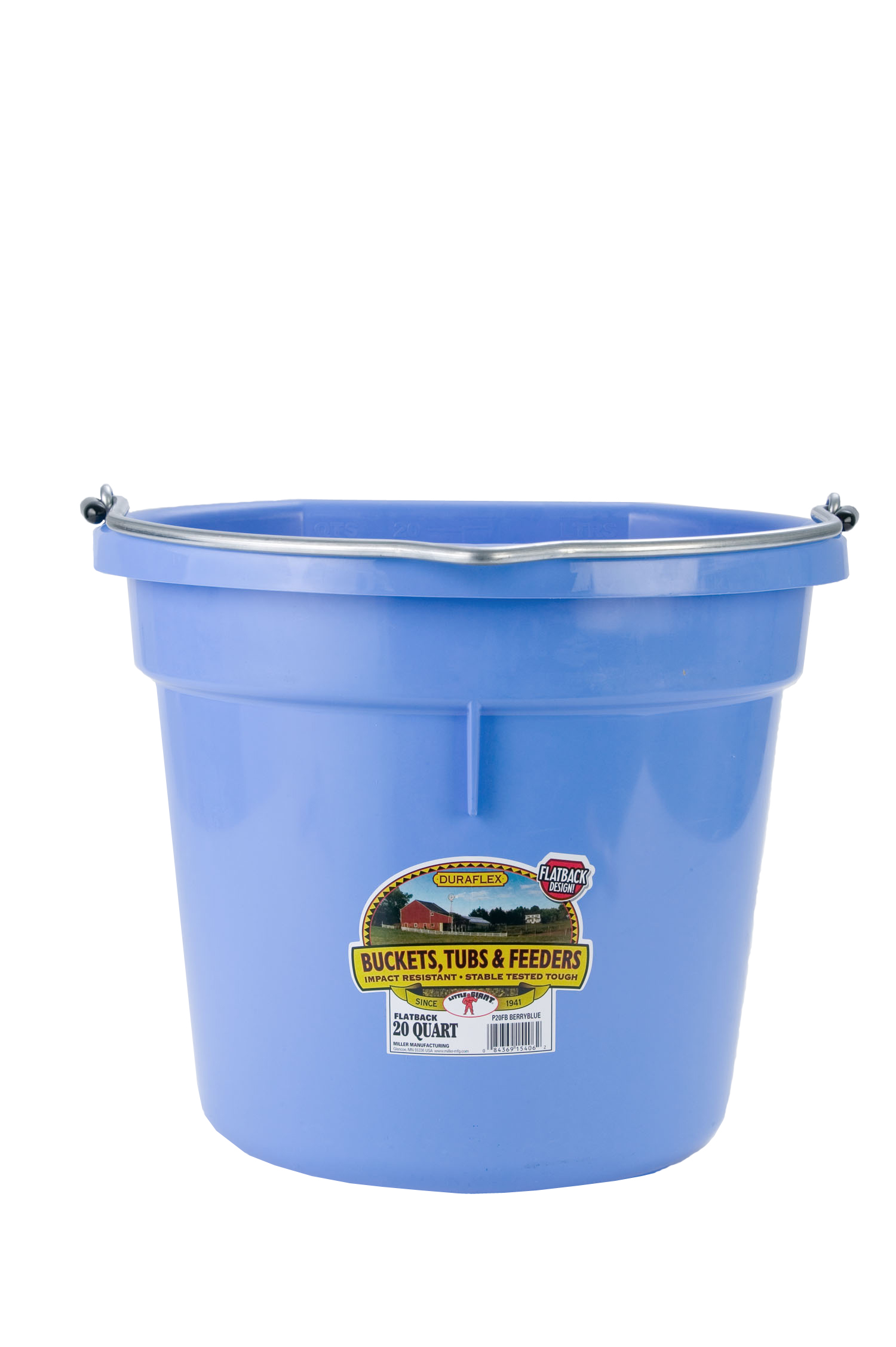 Miller Flat Back Bucket 20 Quart