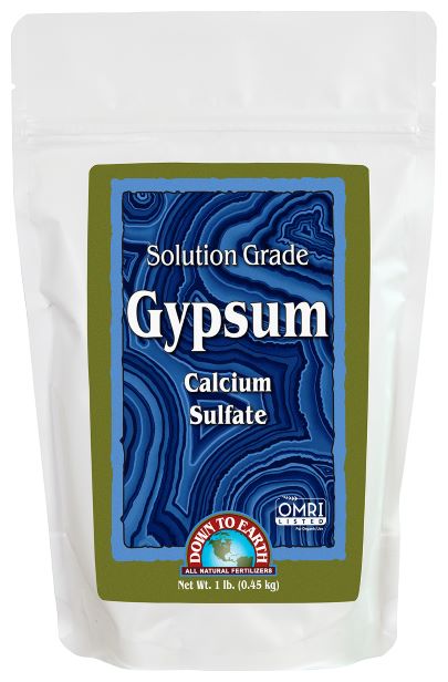 Down to Earth Solution Grade Gypsum - Calcium Sulfate 1 lb.