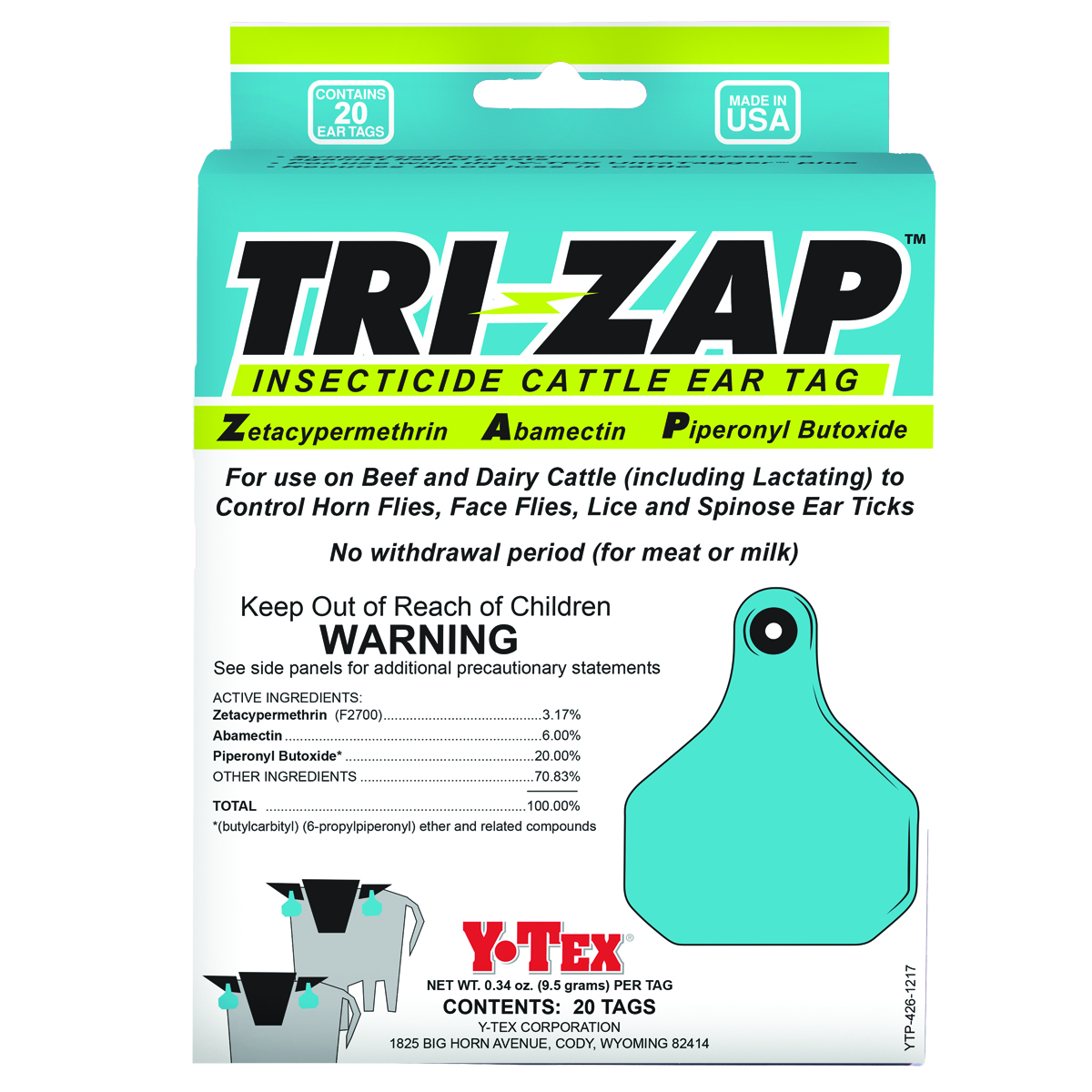 Fly Tag Tri Zap 20/bx