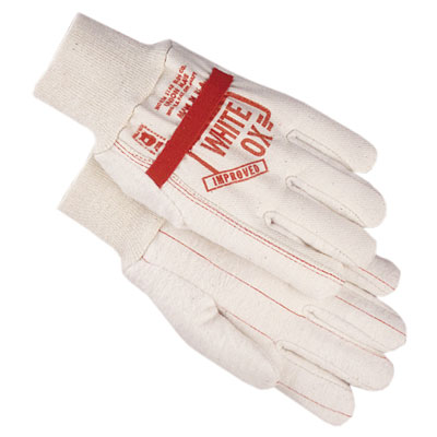 Glove White Ox Cotton