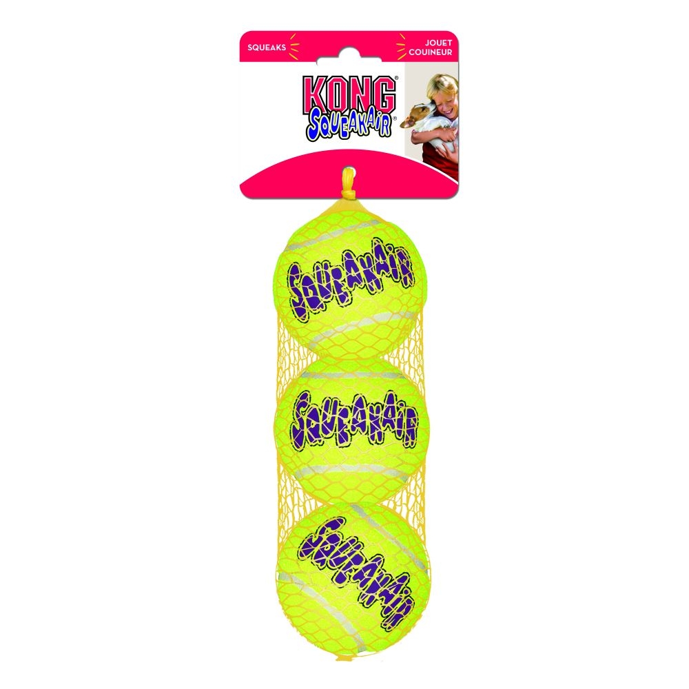 Kong Air Squeaker Ball Small 3pk