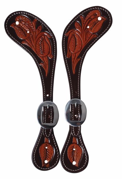 Pc Floral Spur Strap Choc Womens