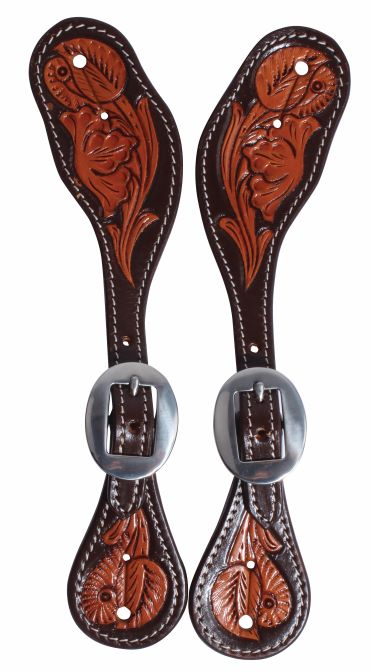 Pc Floral Spur Strap Choc Youth