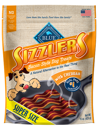 Blue Buffalo Sizzlers Pork With Cheddar 15 oz.