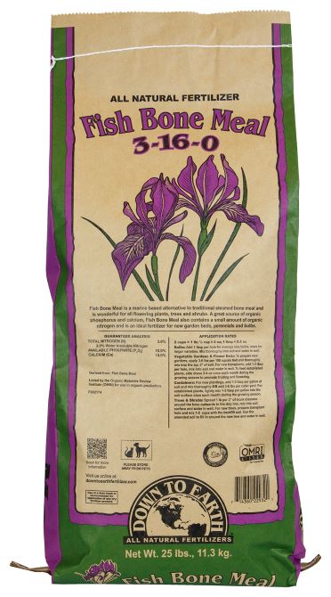 Down to Earth Fish Bone Meal 25 lb.