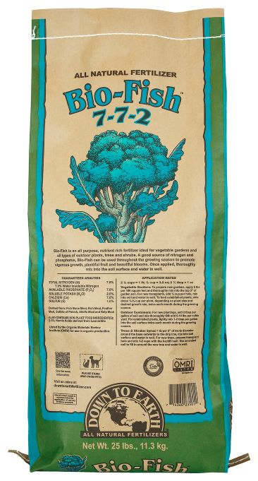 Down To Earth Bio-Fish 25 lb.