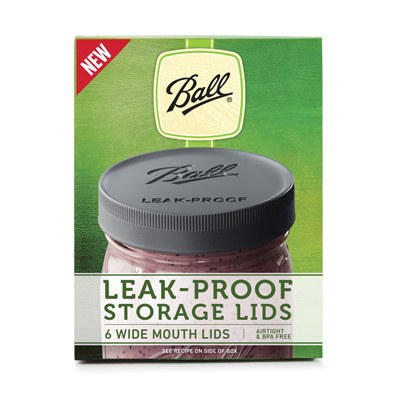Wide Mouth Leak-Proof Strage Lids, 6 pack