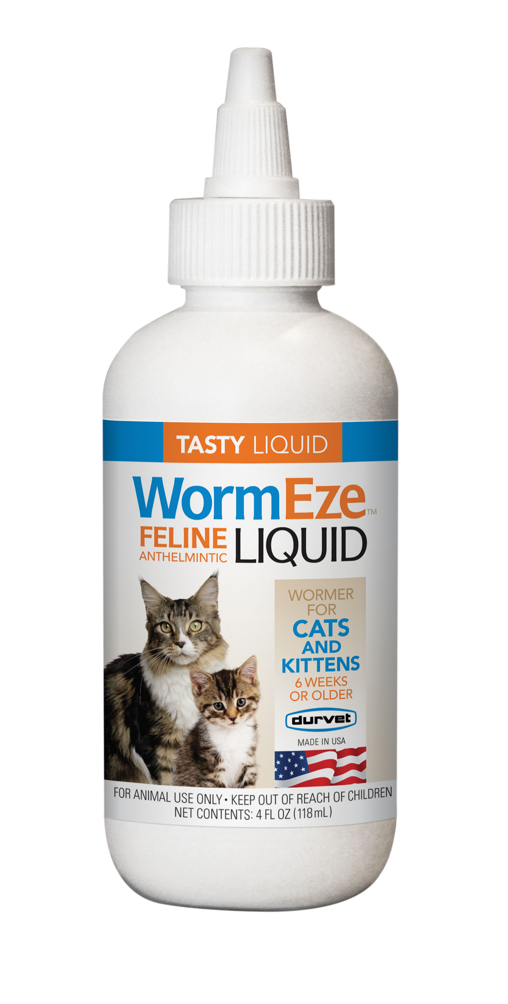 Durvet Wormeze Liquid Cat Dewormer 4oz
