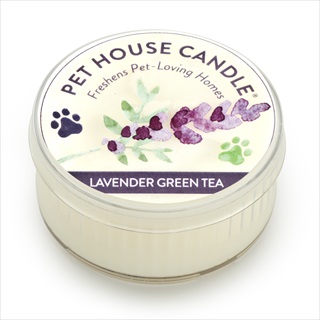 PET HOUSE MINI CANDLE LAVENDER AND GREEN TEA