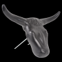 STEER ROPING HEAD BLACK