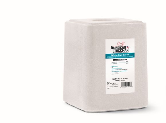 American Stockman® White Salt Block 50 lb.