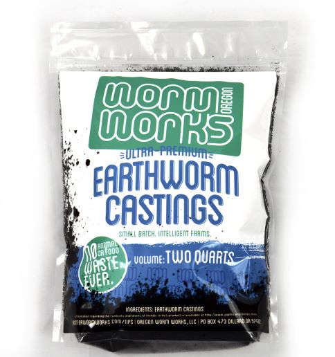 Oregon Worm Works Earthworm Castings, 2 qt.