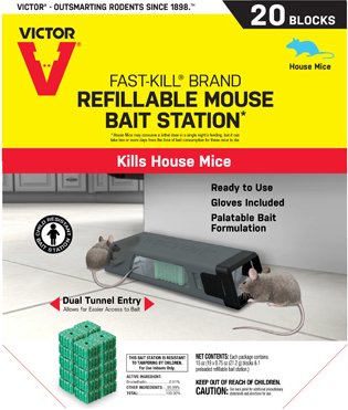 Victor Refillable Mouse Bait Station 20 ct