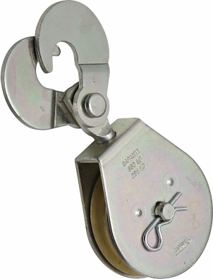 Scissor Hook Single Pulley 2"