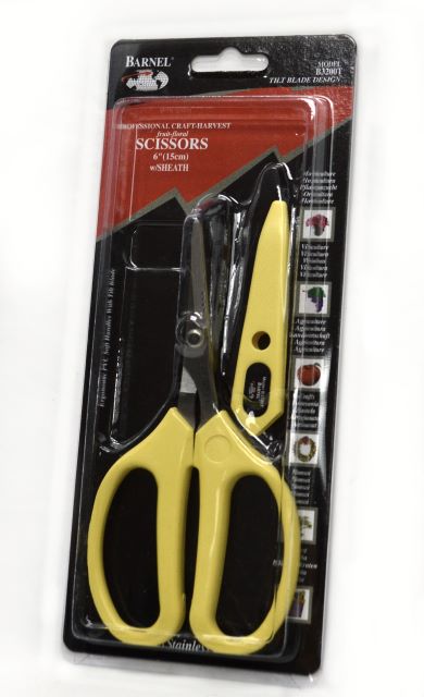 Tilt Blade Harvest Scissors with Sheath