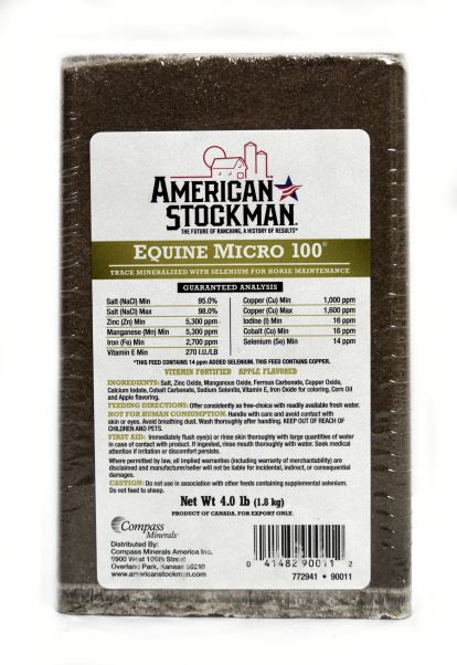 American Stockman® Equine Micro 100® Salt Brick
