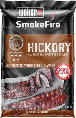 Weber Smokefire Hickory BBQ Pellets, 20 lb