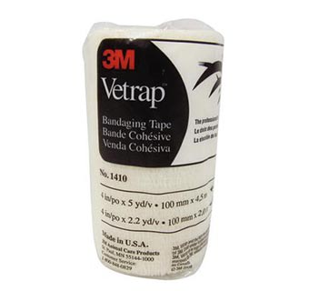 Vetrap0 Bandaging Tape, 4", White
