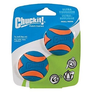 CHUCKIT ULTRA SQUEAK BALL SMALL, 2 PK.