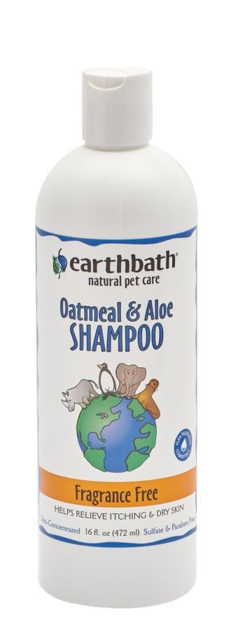 Earthbath Oatmeal & Aloe Fragrance Free Shampoo, 16 oz.