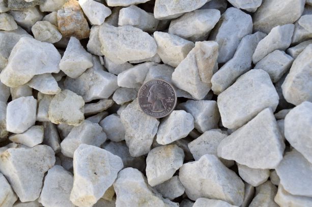 Crushed White Decorative Rock