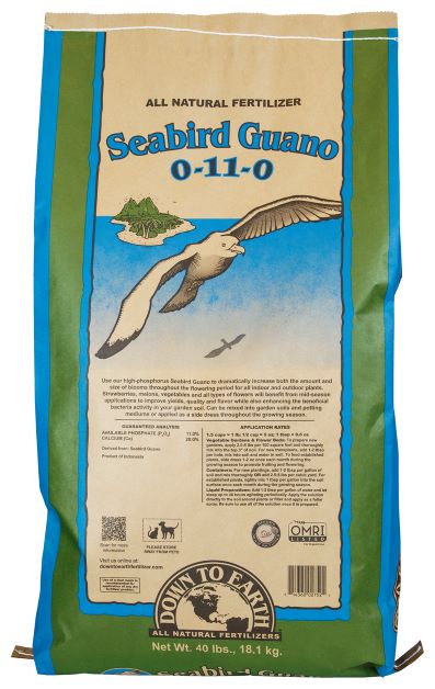 Down to Earth Seabird Guano 0-11-0, 40 lb.