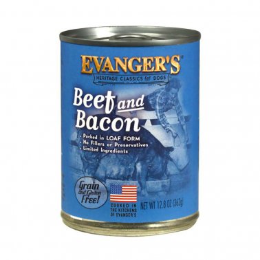 Evangers Classic Grain Free Beef and Bacon 12.5 oz