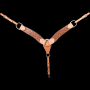 Cashel Desert Flower Tooled Breast Collar 2-3/4"