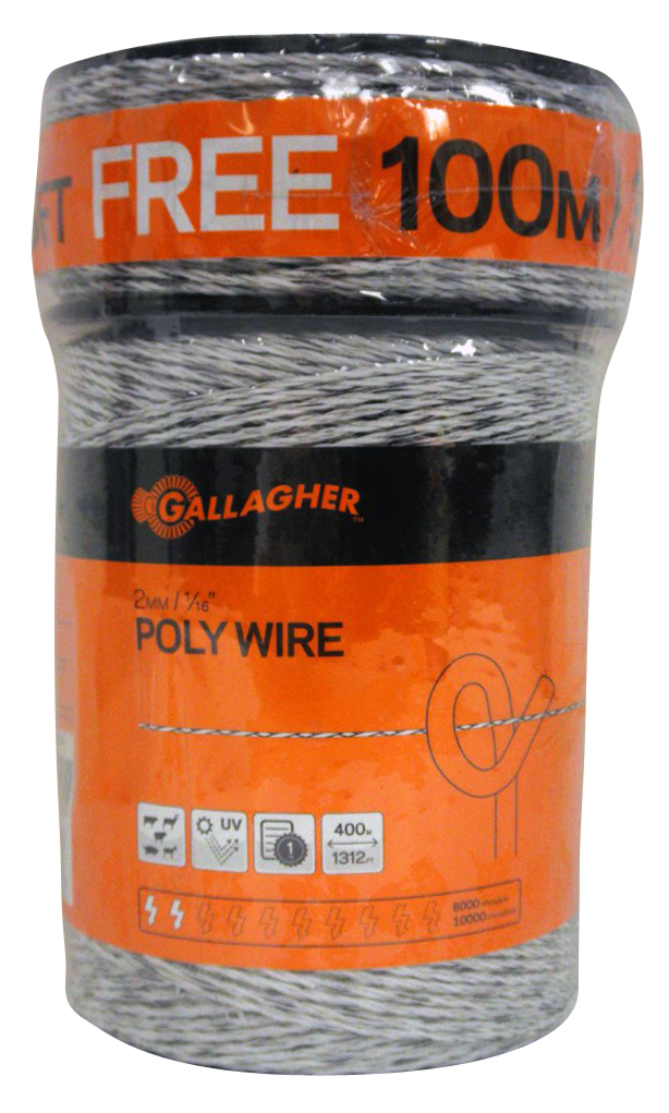 Gallagher Polywire White 1320'