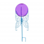 GAZING BALL SET, BLUE BUTTERFLY