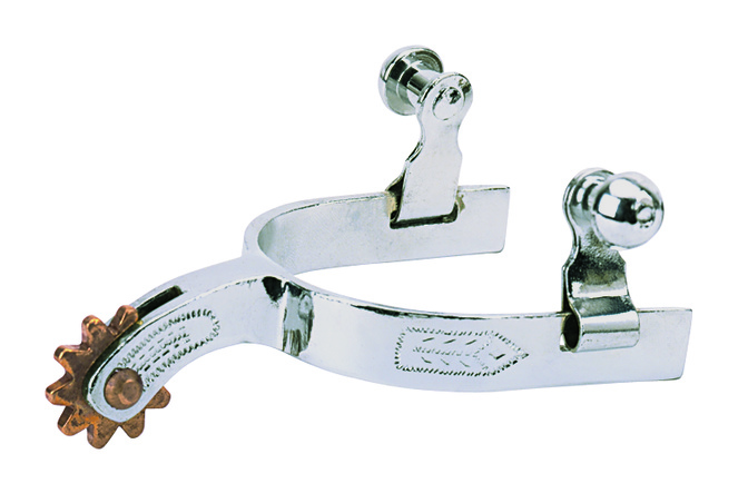 CHILDREN'S SPURS WITH ENGRAVED BAND