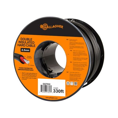 Gallagher Double Insulated Hard Cable 12.5 ga x 330 ft