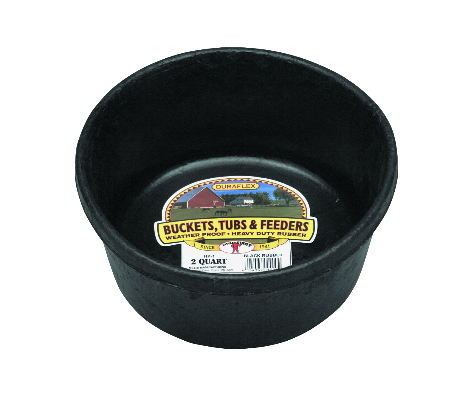Rubber Feed Pan, 2 qt.