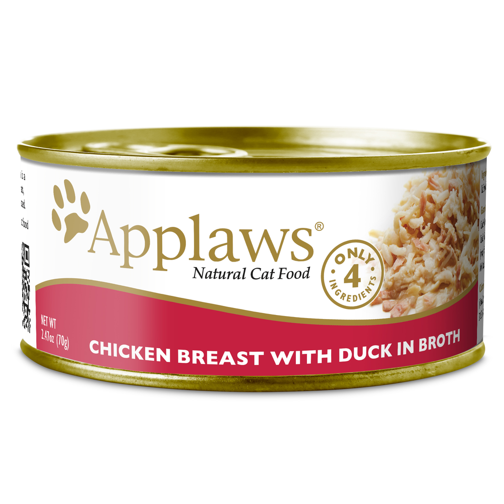Applaws Chicken Breast with Duck in Broth, 2.47 oz.