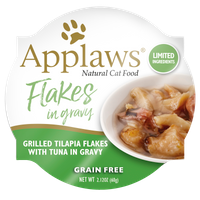 Applaws Tilapia Flaked with Tuna, 2.12 oz. Peel & Serve Pot