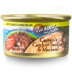 Against the Grain Captain's Catch with Sardine & Mackerel, 2.8 oz.