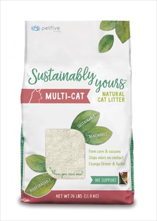 Sustainably Yours Natural Multi-Cat Litter, 26 lb.