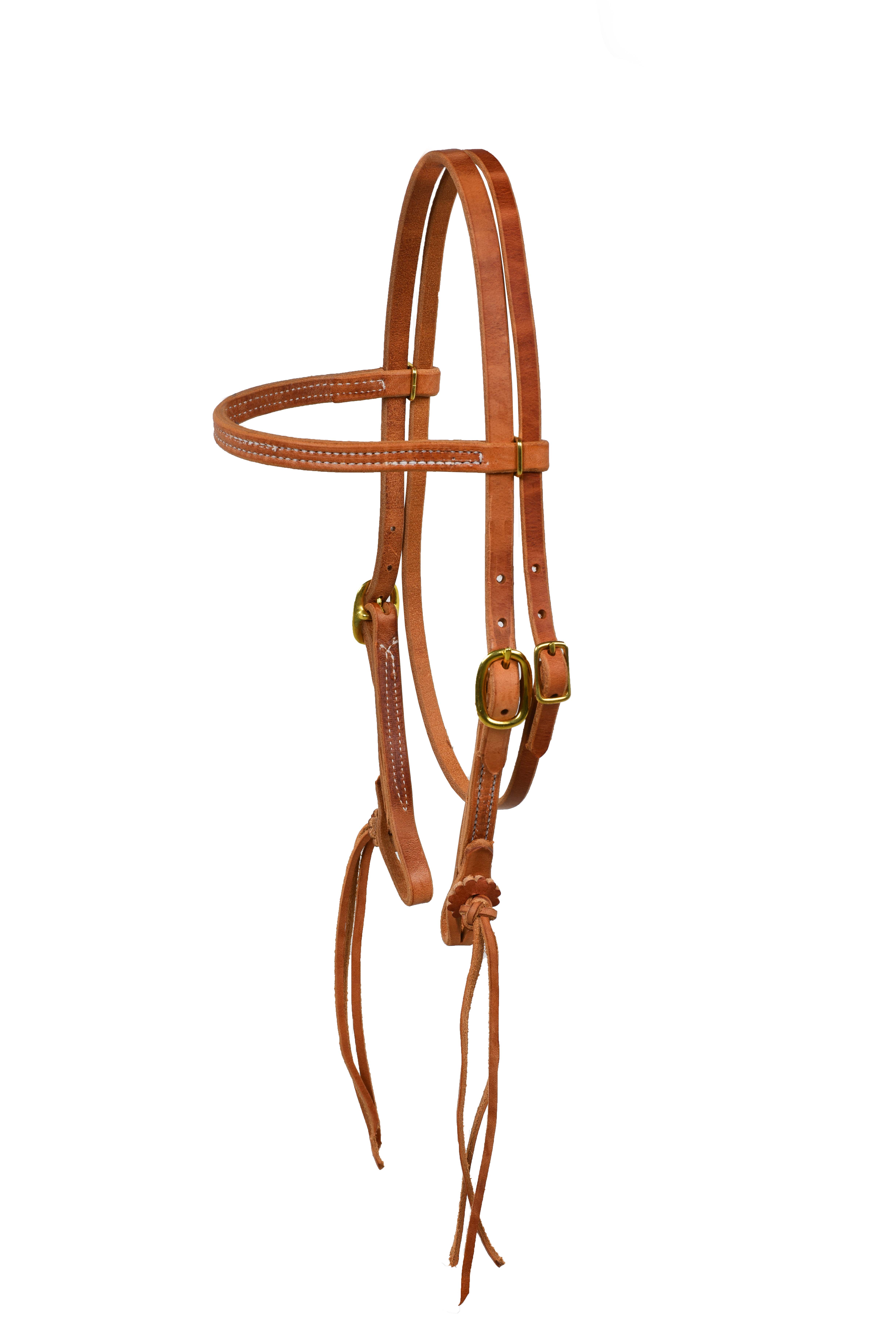 Rattlesnake Headstall with Straight Browband