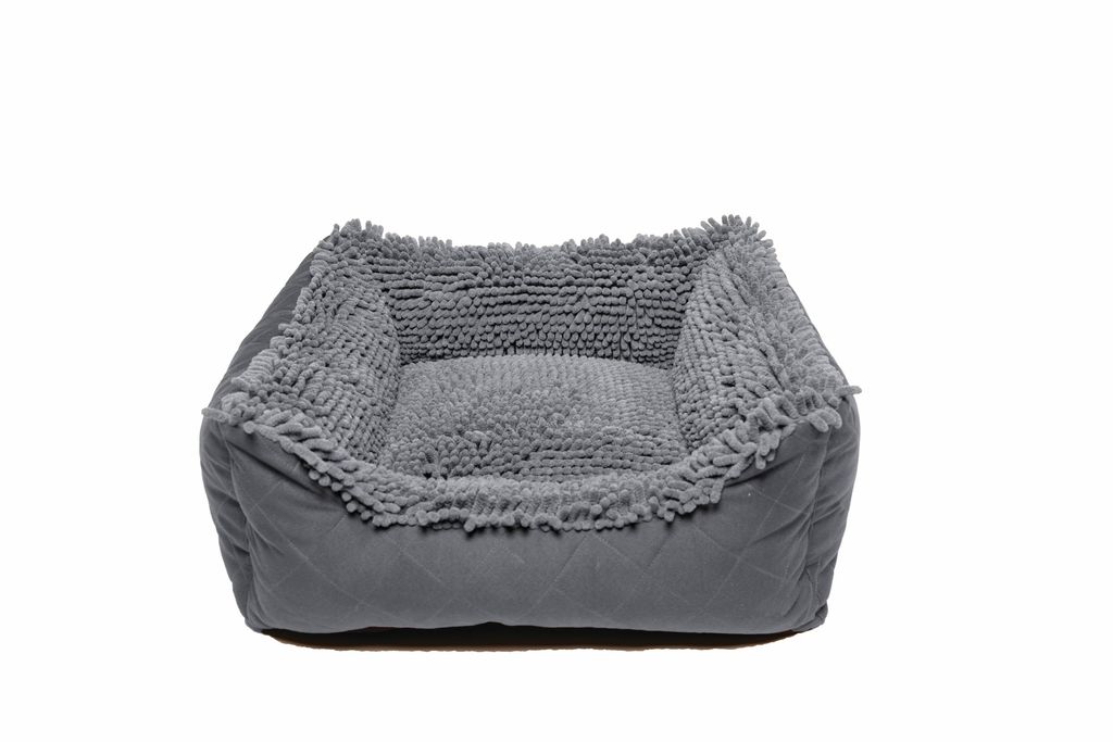 Dirty Dog Lounger Bed, Grey, Large  31" x 27"