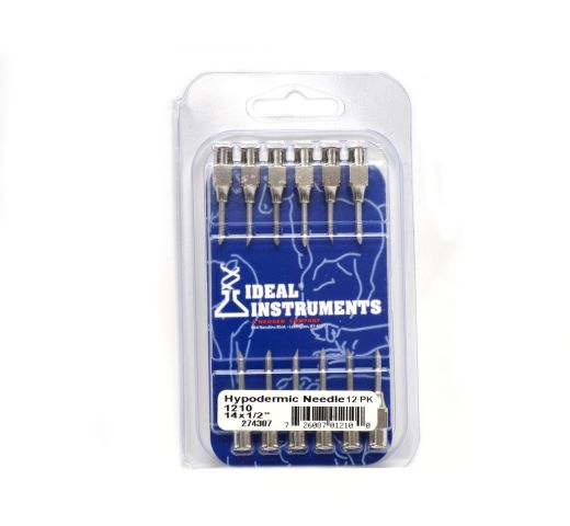Stainless Steel Needle 14g x 1/2 in. 12 Pack