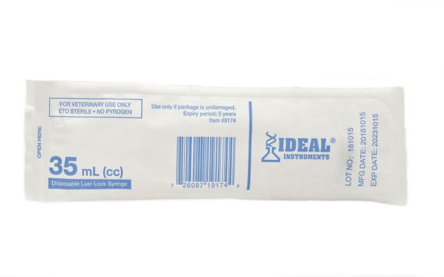 SYRINGE 35CC LUER LOCK TIP