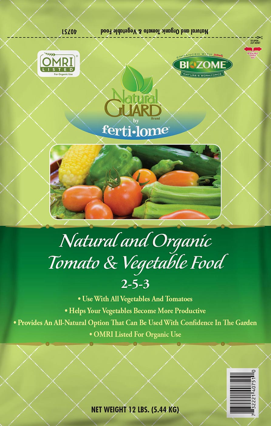 Natural and Organic Tomato & Vegetable Food 2-5-3, 4 lb.