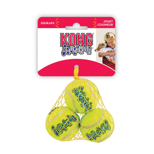 Kong Squeaker Tennis Ball Extra Small 3 pack