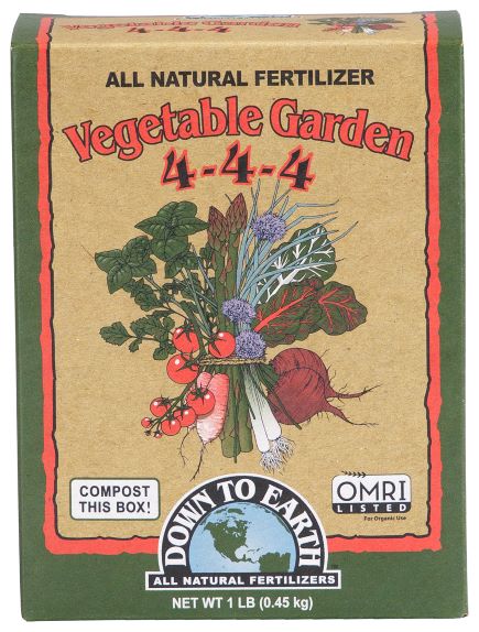 Down To Earth Vegetable Garden 4-4-4, 1 lb.