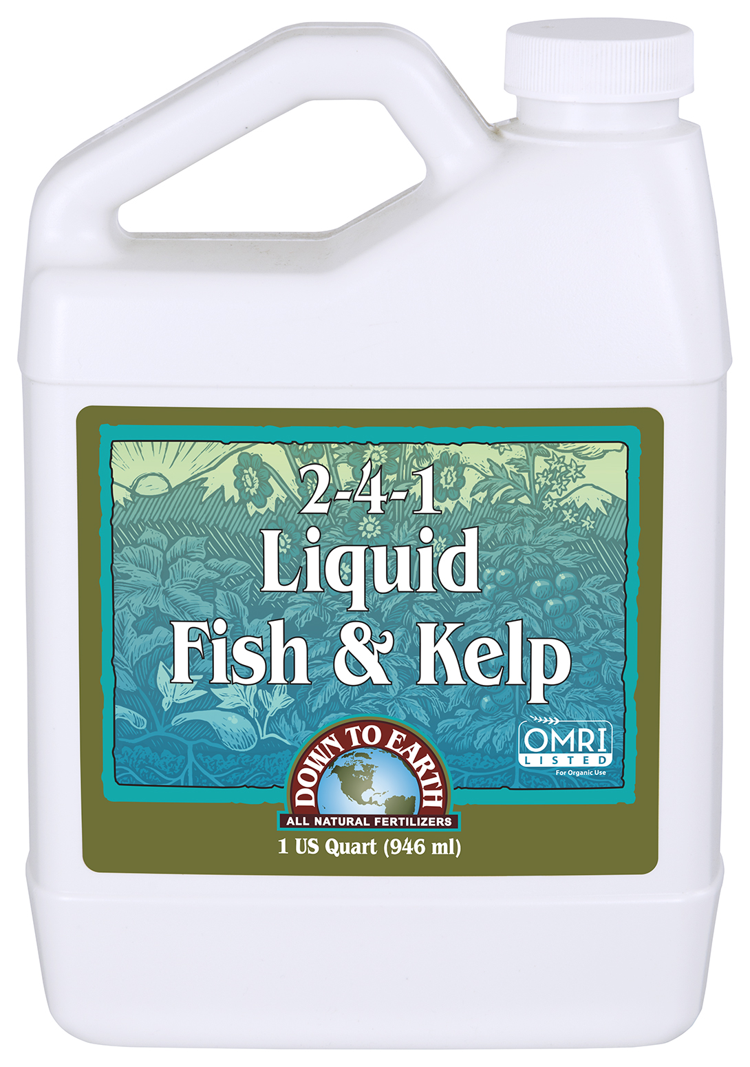 Down to Earth Liquid Fish & Kelp, 1 qt.