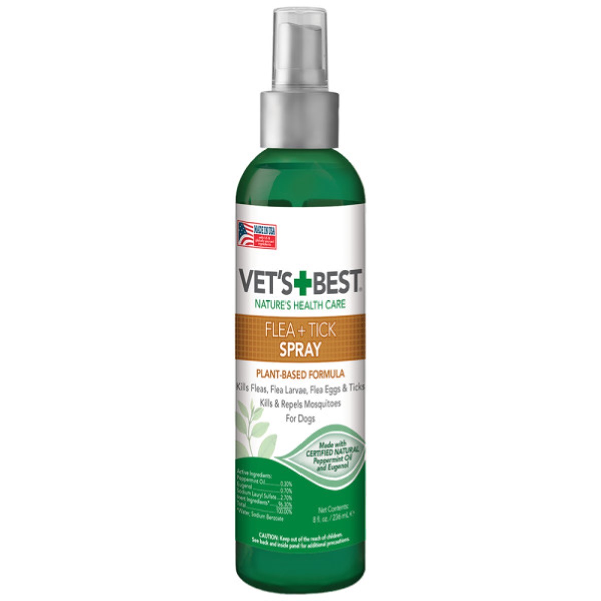 VET'S BEST FLEA AND TICK PET SPRAY, 8 OZ.