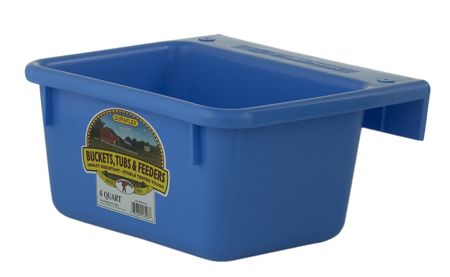 Plastic Mini Feeder, Berry Blue, 6 qt.