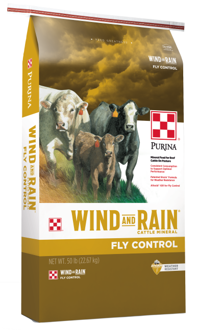 Purina0 Wind and Rain0 All Season Cattle Mineral with Altosid0 Fly Control,